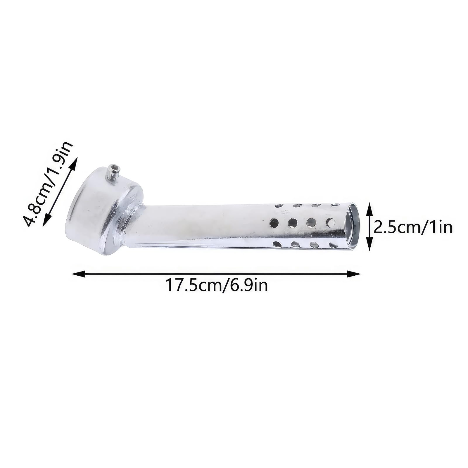 universale scarico moto CAN silenziatore universale scarico inclinato moto inserto sottile flag CAN 48mm/1.9 pollici silenziatore universale regolabile