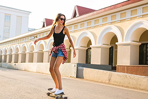 Image of VJ Skateboard Truck and Wheel, 5.0 Skateboard Trucks w /Skateboard Crusier Wheel 60mm, Skateboard Bearings, Skateboard Screws, Skateboard Riser Pads