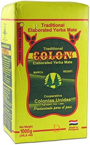 Yerba Mate Colon Tradicional 1 kg, Mate Tea from Paraguay