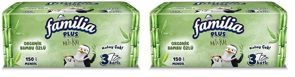 Familia Plus Natural Çek Al Mendil 150LI 2li paket