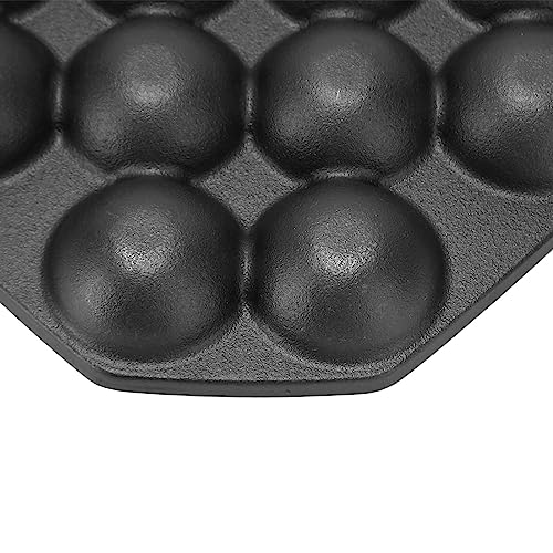 Kraken-Reis-Fleisch-Knödel-Bratpfanne, 12 Gitter, Kochpfanne, antihaftbeschichtete Gusseisen-Krakenkugelpfanne, zum Backen und Kochen verwendet