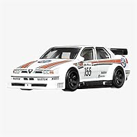 Vista 2 de Hot Wheels Alfa Romeo 155 V6 Ti, Spettacolare 1/5 [Blanco]