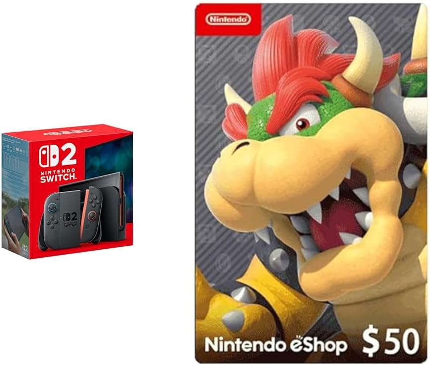 Nintendo Switch 2 Gaming Console [UAE Version] with eShop $50 Digital Card