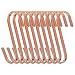 Produktbild S-Haken 11 cm Flach S-förmige Haken Schwere Edelstahl Küchenhaken Lang Hängehaken für Aufhängen Küchengeräte, Utensilien, Handtücher, Kleidung, Pflanzen, Gartengeräte 10 Stück (Roségold)