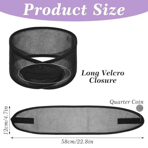 CIATBYYJ 4Pcs Mesh Hair Wraps, Thicker Soft Head Wraps for Black Women, Adjustable Stretchable Wrap Cap for Women Long Short Hair, Non-slip Washable Mesh Hairs Wrap for Makeup Washing Sleeping Spa
