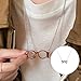 WTWU Long Layering Eyeglasses Necklace Versatile for Parties Fashion Statement Comfort Long Necklace