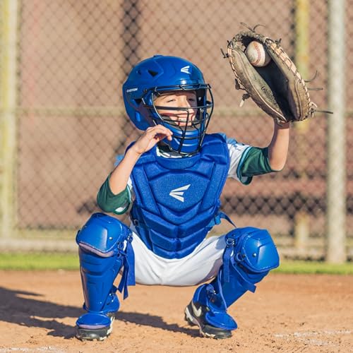 Image of Easton | Black Magic 3.0 Youth Baseball Catcher Gear Set | Helmet, Chest Protector & Leg Guards | Multiple Sizes /Colors