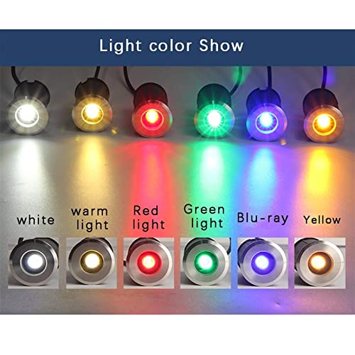 Guoddm Led Spotlight - Led Swimming Pool Underwater Light, 1W/3W Ip68 Waterproof Led Stair Spotlight Outdoor Recessed Led Spotlight 12V&24V Safety Voltage For Stairs, Driveways, Swimming Pools #TOP5