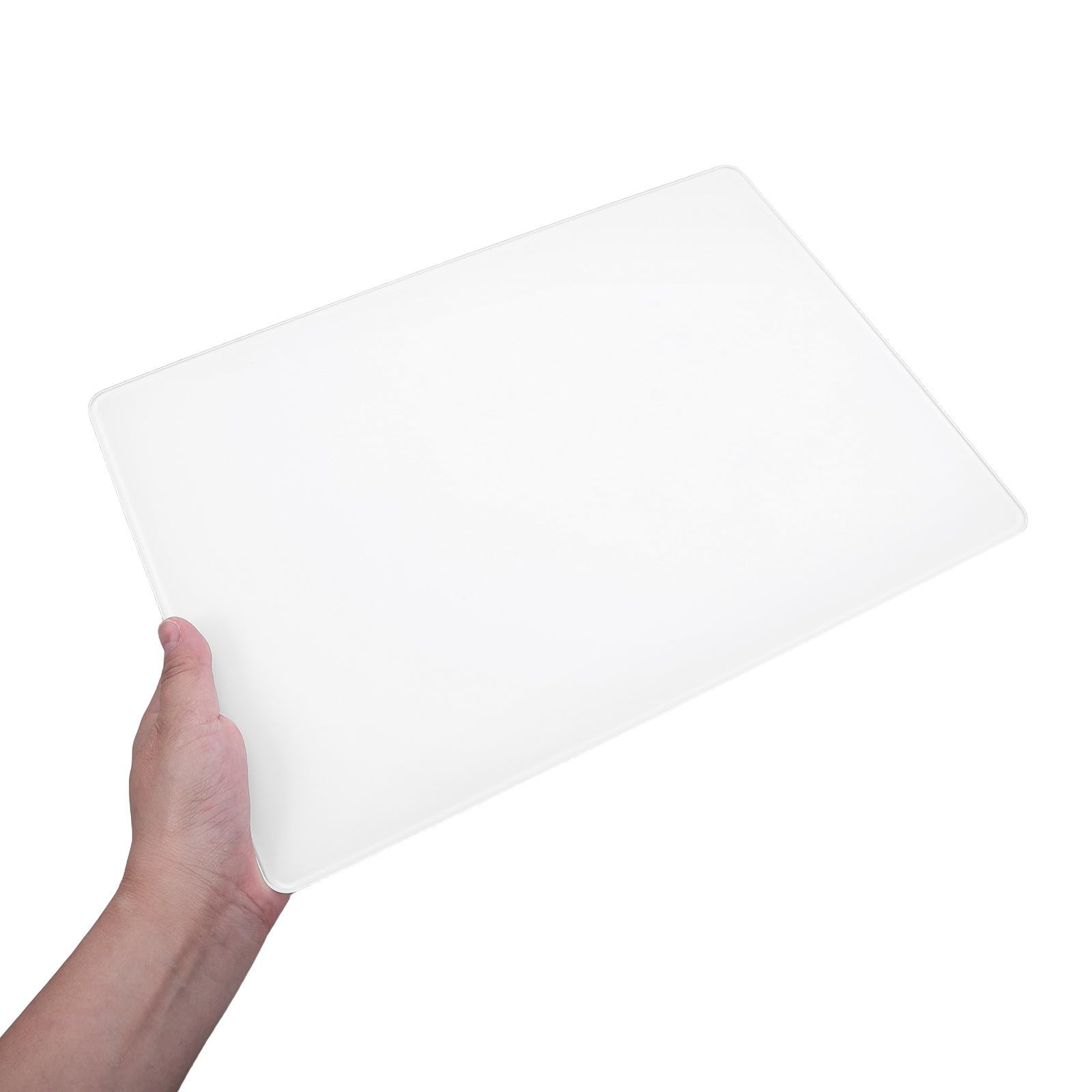 Tappetino e Superficie Liscia in Vetro Temperato per Mouse Antiscivolo Struttura Spesso per Tornei e Gaming Professionale