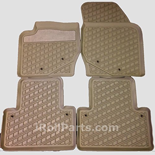 Genuine Volvo 2003-2014 XC90 Mocca Brown Rubber Mats #31307314 (Set of 4)