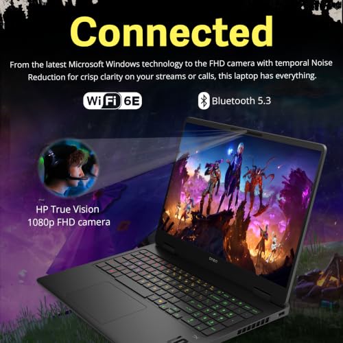 Image of HP OMEN 16 16 inch WQXGA 240Hz IPS Gaming Laptop, AMD Ryzen AI 9 365, NVIDIA GeForce RTX 5070 8GB GDDR7, 32GB DDR5, 3TB Storage(2TB SSD+1TB Docking Station Set), RGB Backlit Keyboard, Win 11, Black