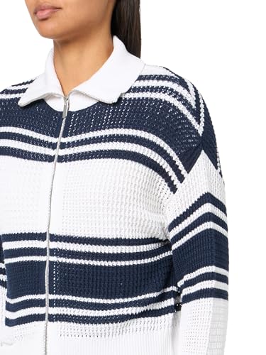 Image of NIC+Zoe Women's Mixed Stripe Zip Front Sweater Jacket