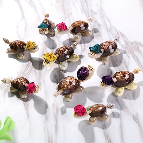 Image of 3NH 10Pc Model Craft Fairy Garden Figurines Portative Decorative Mini Turtle for Gift Fish Tank Decoration (Random Color)