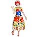 Produktbild tectake dressforfun Frauenkostüm Clown | Ballkleid + Haarreif mit Schleife | Clownfrau Clown-Kostüm Fasching (XL | Nr. 300780)