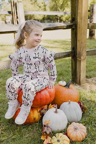 Image of Disney Minnie Mouse Girls' 2-Piece Fleece Sweatshirt and Pants Set for Baby & Kids