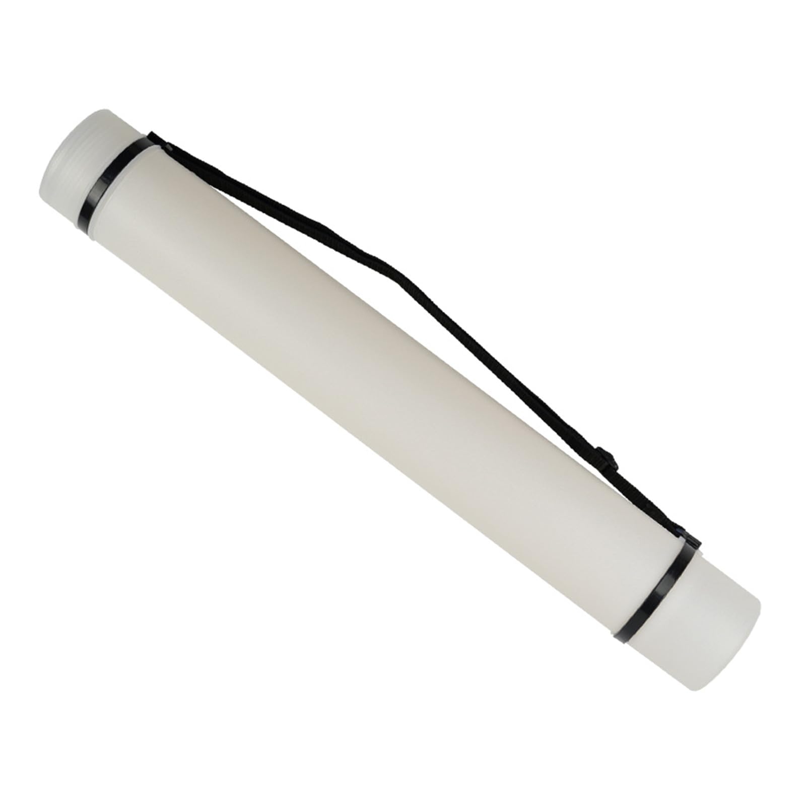 Uqezagpa White Poster Holder Tube Poster Tube Round With Strap Telescoping For Scrolls Map Round Carrying Case