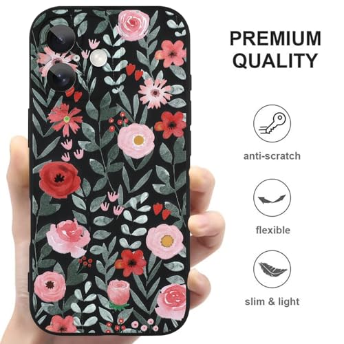Image of ZIYE for iPhone 17 Case Pink Flower Pattern Phone Case