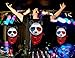 LED T Shirt Sound Activated Light Up Rave Shirts Glow in The Dark for Party Black