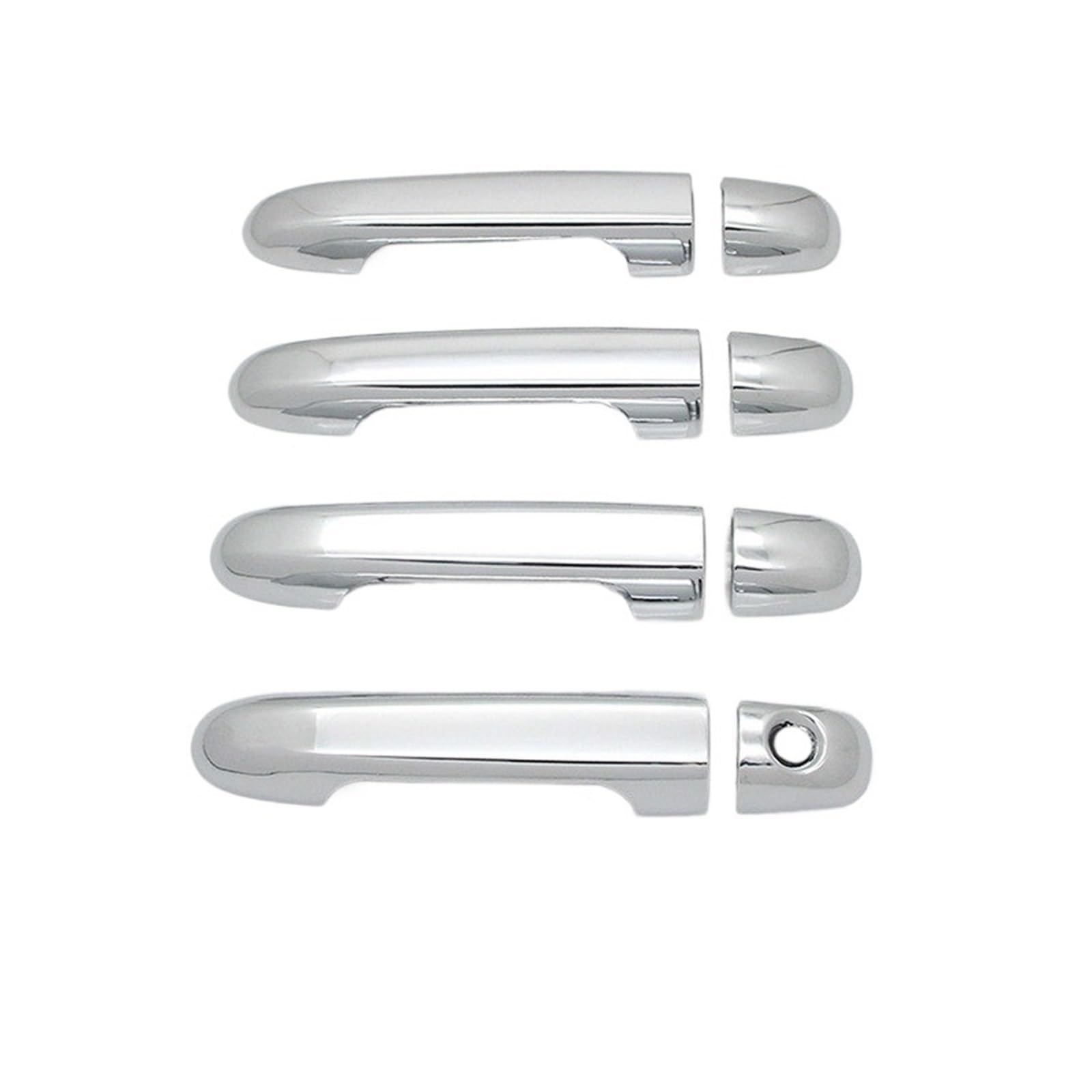 Trxjjvm 1 Keyhole For Hyundai I20 2008-2012 Chrome Car Side Door Handle Cover Trim Car Accessories Stickers Styling Car Exterior Door Handle(1 Keyhole)
