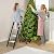 Urackify 4 Step Ladder with Tool Tray, Folding Step Stool with Aluminum Non-Slip Pedals, Sturdy 800LBS Ladder for Adult, Portable Lightweight Ladders for Home, Kitchen, Garage
