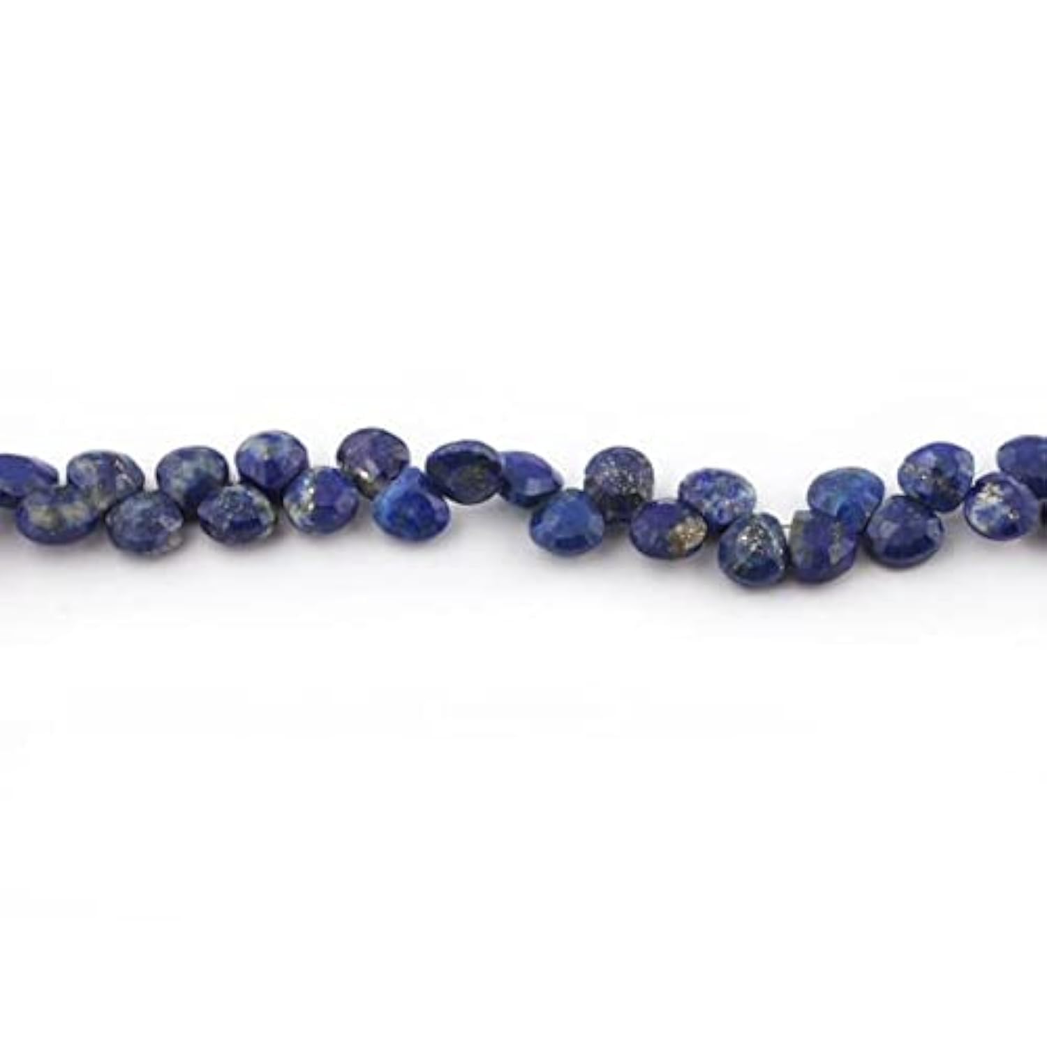 Lapis-lazuli en fil de perles cœur pour concevoir un cadeau personnalisé unique