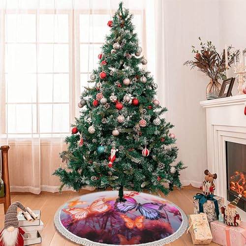 Jupe de sapin de Noël à pompons pour célébrer la magie des fêtes - 6
