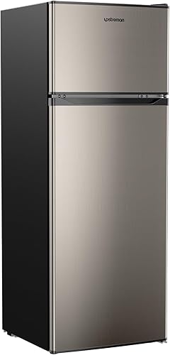 Miniatura 10 de Upstreman 7.7 Cu.Ft. Double Door-Apartment Size Fridge with Large Capacity Top Freezer, Adjustable Thermostat Control, Reversible Door
