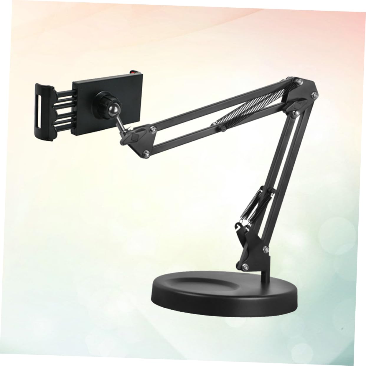 Angoily Soporte para Teléfono Móvil de Metal con Clip Soporte de Brazo de Suspensión para Escritorio para Uso Oficina y Hogar Compatible con Teléfono y Tableta