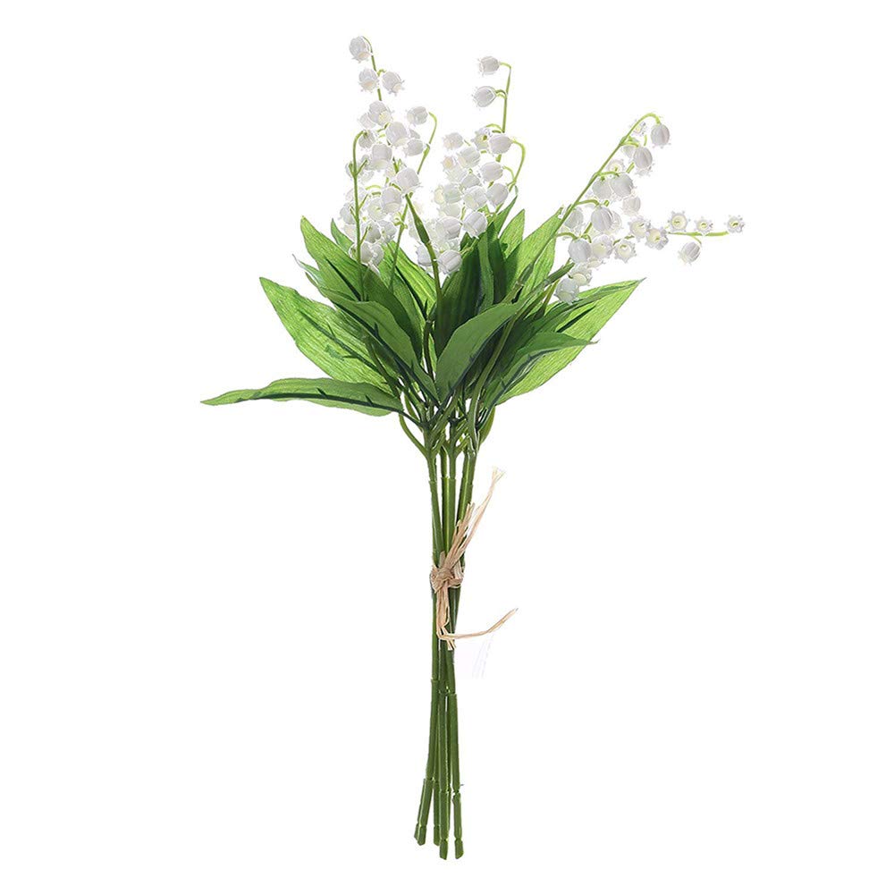 Fiore Artificiale Mini Artificiale Campana Fiore Orchidea Ramo Plastica Fiori Finti Piante Acquatiche Festa A Casa Decorazione di Cerimonia Nuziale Fiori Cinque Copie