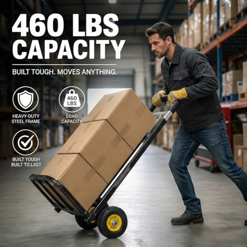 Carretilla plegable portátil con capacidad de 460 lb miniatura 5