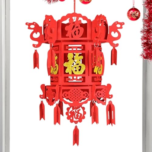 Linternas chinas, adorno de linterna colgante de la suerte, decoración de linterna de año nuevo - para pared centro comercial balcón fiesta y boda