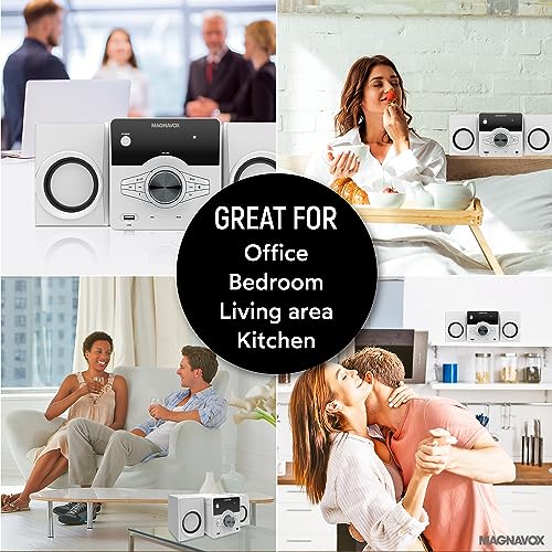 image for Magnavox MM442 3-Piece Top Loading CD Shelf System with Digital PLL FM