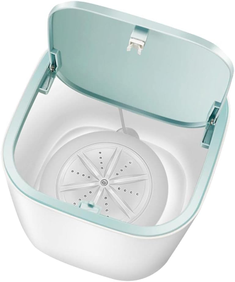 AAGAZA Portable Compact Washing Machine, Twin Tub Washing Machine, Sterilization - Blue/623 (Color : Branco)