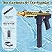 Gel Ball Blaster Automatic & Semi Auto with High Speed Magazine, Gel Splatter Blaster 160+ FPS, Removable Battery, Splatter Ball Blaster Outdoor Battle Toy Product for Ages 14+, Gold
