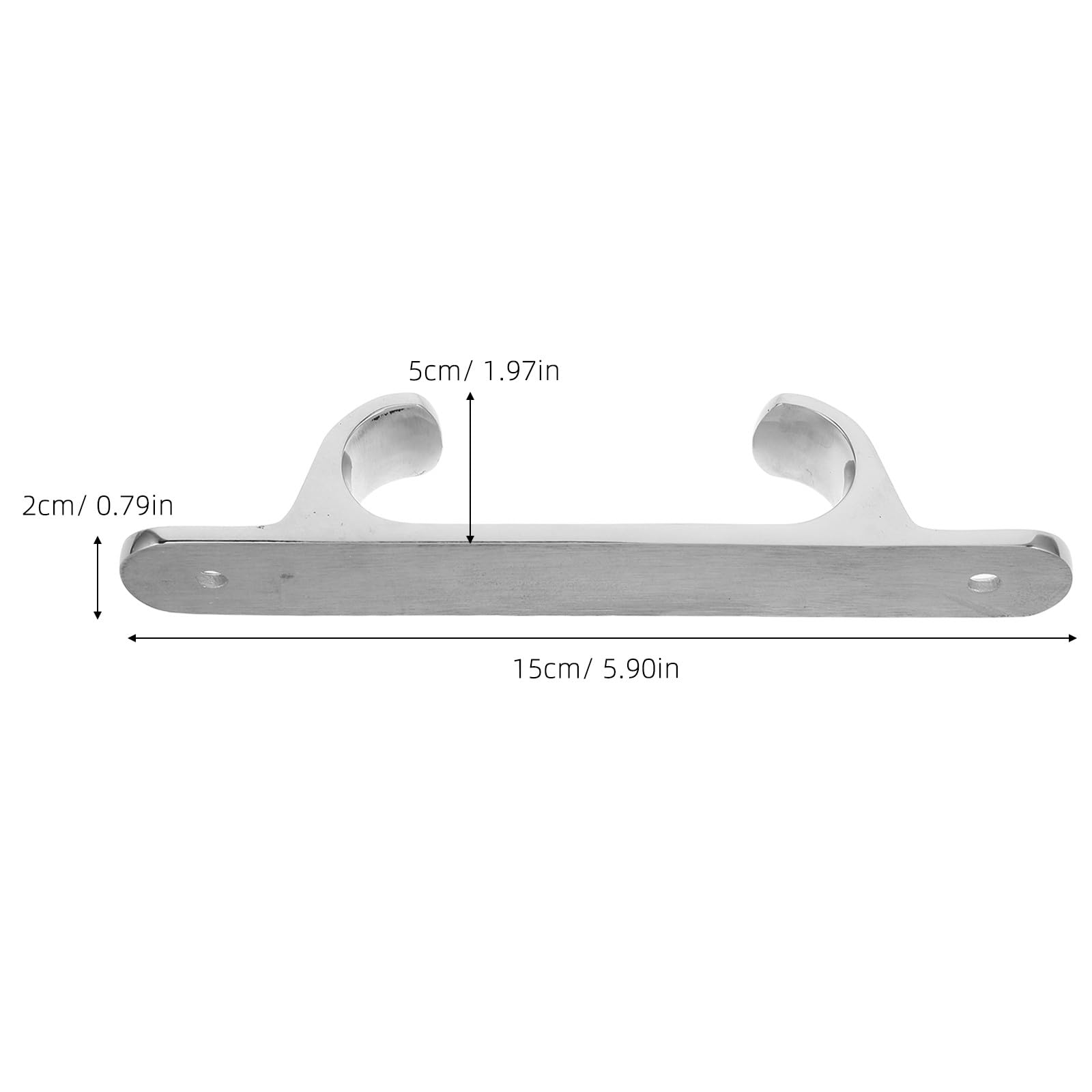 Yardwe Cornamusa de Amarre para Barcos: cuña de Proa de Acero Inoxidable - Guíacabos Marino de 6 Pulgadas para de Anclaje y Muelle - Herrajes de Cubierta para y Barcos de Pesca