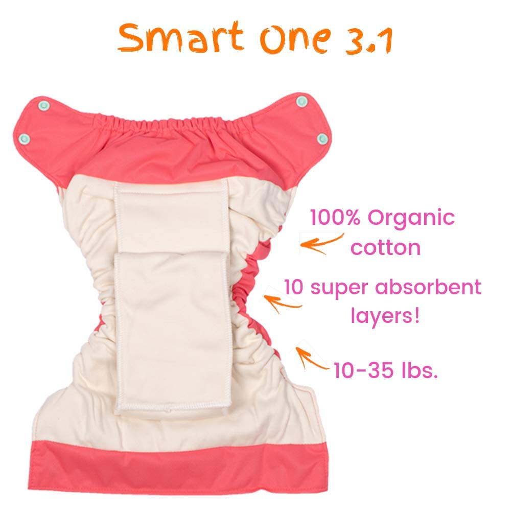 Smart Bottoms Smart One 3.1 AIO Stoffwindel (5-16 kg) - Muster: Sprinkles