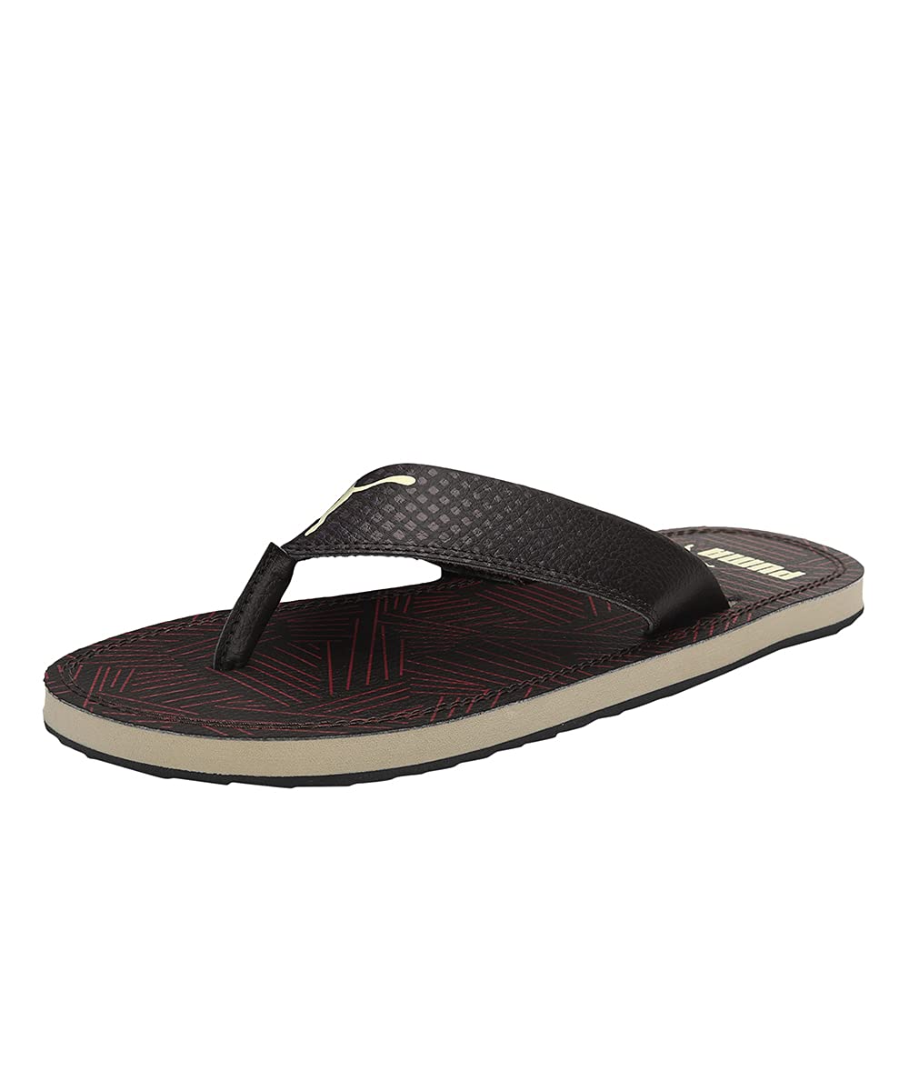 Puma Mens Ketava Graphic 3 Chocolate Brown-Pebble Slipper - 7 UK (38514904) (B09HTGMB4D) Amazon Price History, Amazon Price Tracker