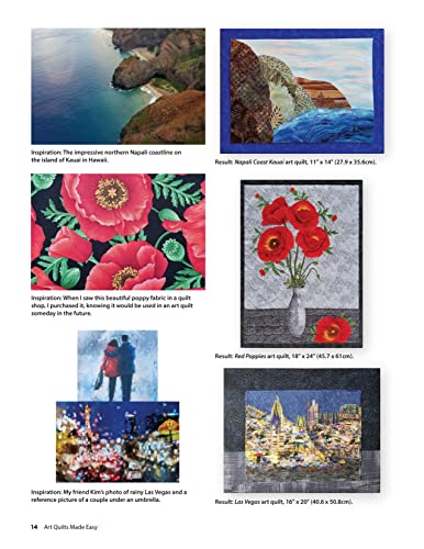 Art Quilts Made Easy: 12 Nature-Inspired Projects with Applique Techniques and Patterns (Landauer) Beginner-Friendly Guide with Templates and Instructions for Fussy Cutting, Troubleshooting, and More - Image 4