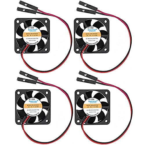Easycargo Raspberry Pi Fan 40mm 5V DC, Quite 4010 Cooler...