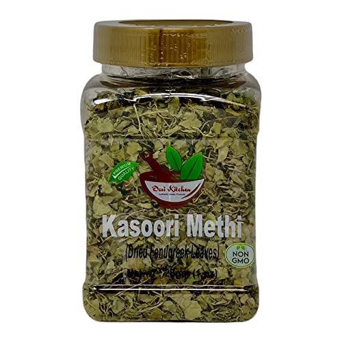 Desi Kitchen Spices All Natural | Salt Free | Vegan | NON GMO | Kasoori Methi (Dried Fenugreek Leaves) 28gm (1 0z) image 4