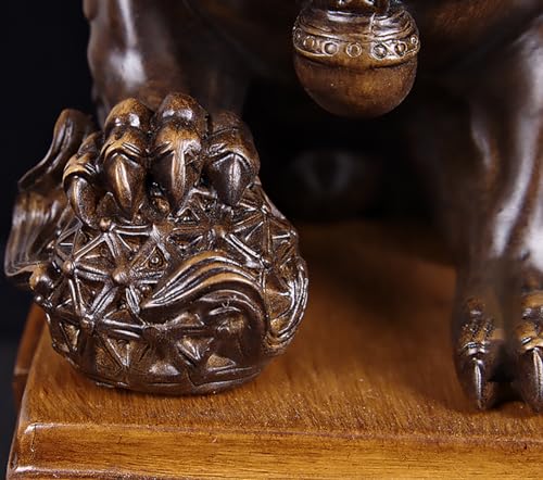 Estatuas guardianes Fu Foo Dogs grandes de resina miniatura 5