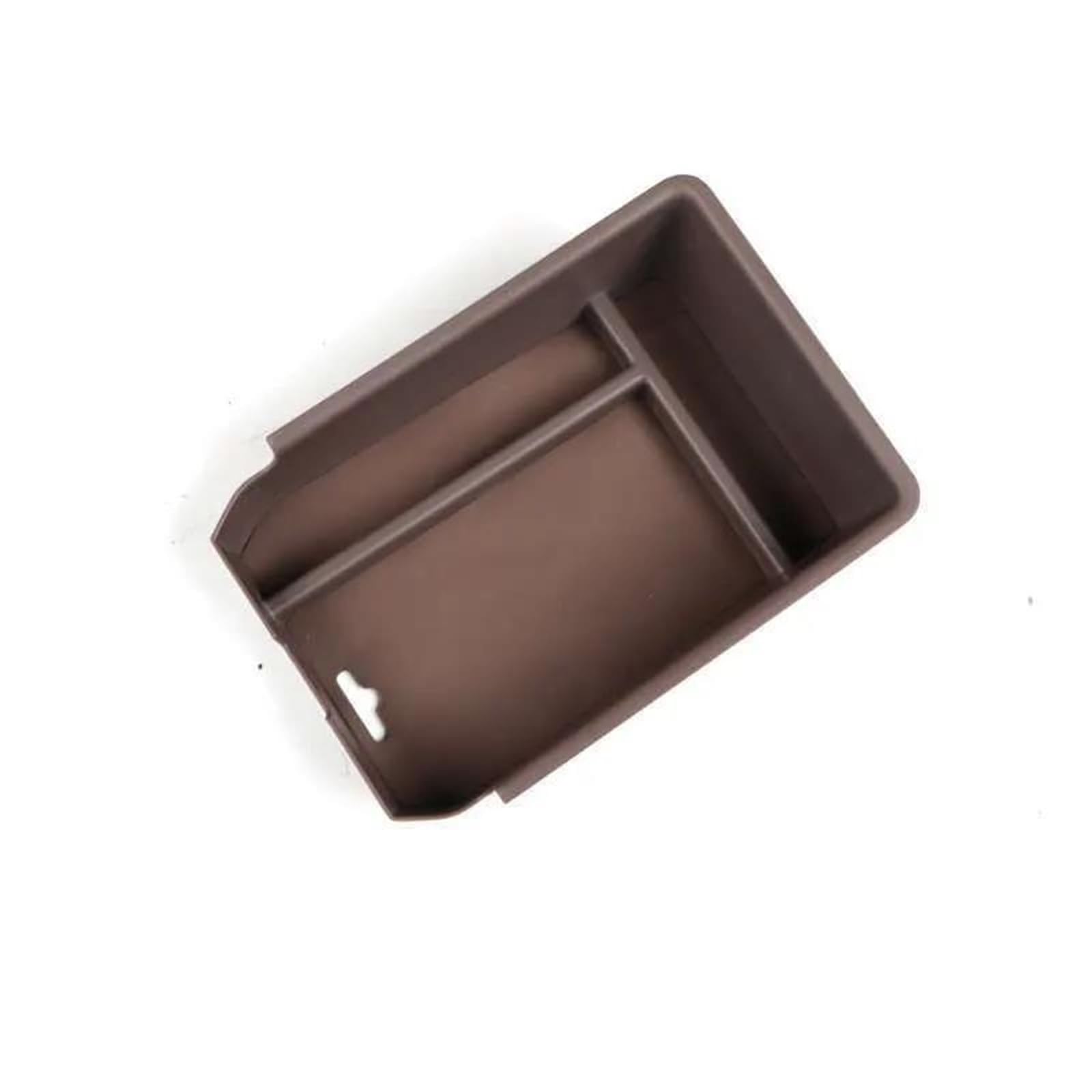 CLCPTPOGMA Centre Console Storage Box For BMW X3 X4 Ix3 G01 G02 G08 2018-2024 Car Armrest Storage Box ABS Plastic Central Only For Lleft Hand Drive (Brown)