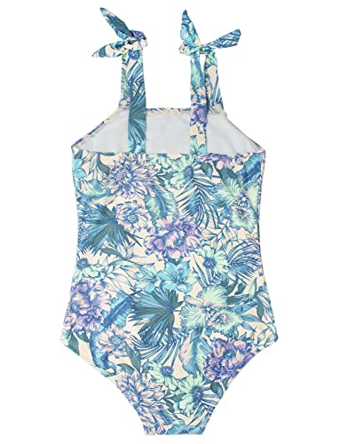 Panegy Girls One Piece Cut Out Swimsuit Floral Print Bathing Suit Swimwear4