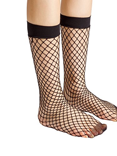 Floerns Women's 3-4 Pairs Hollow Out Solid Fishnet Socks4