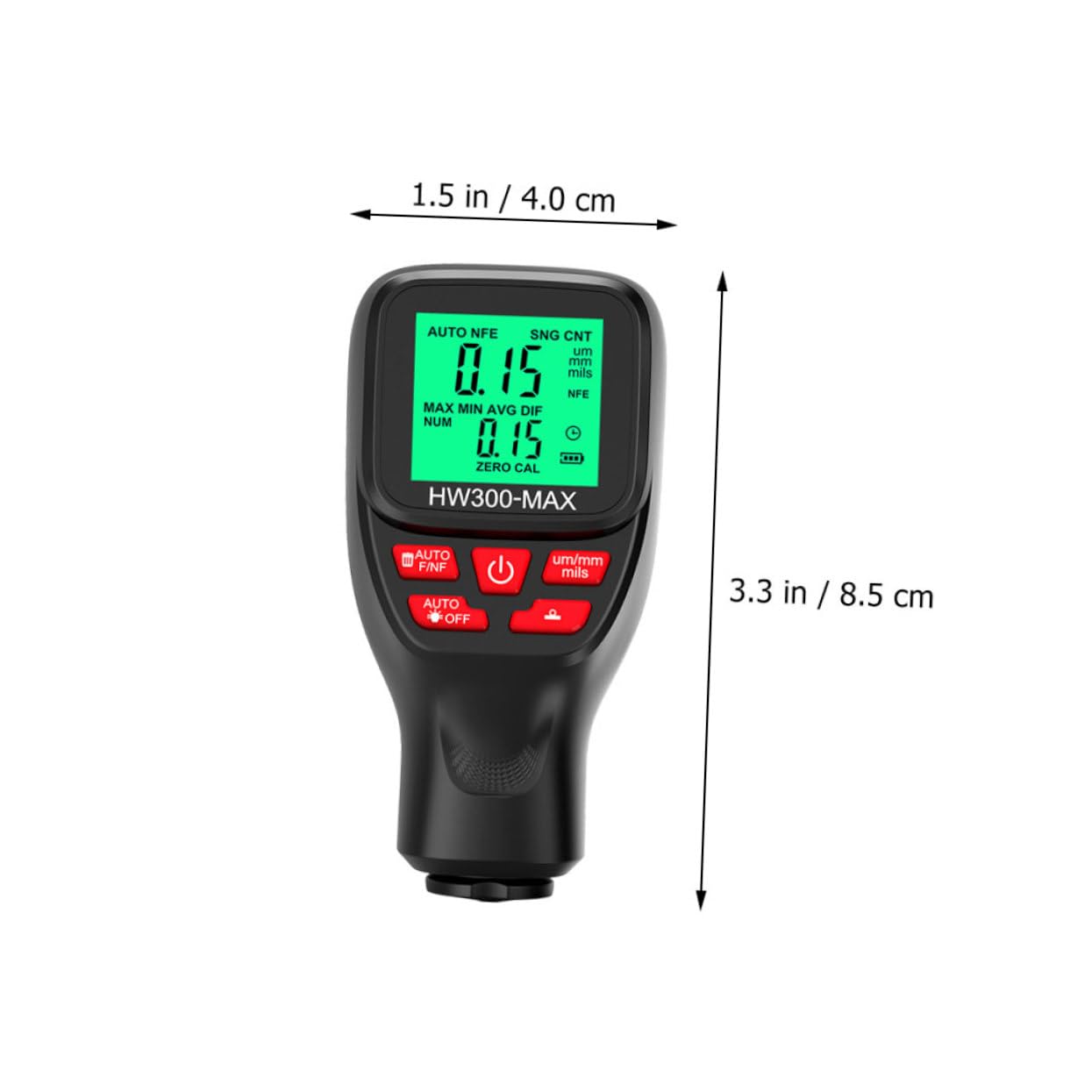 FUNOMOCYA Coating Thickness Gauge for Car Automotive Coating Thickness Tester Level Ruler Precision Measurement