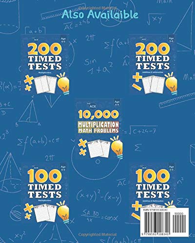Vista 2 de 10,000 Addition and Subtraction Math Problems (Math Timed Tests)