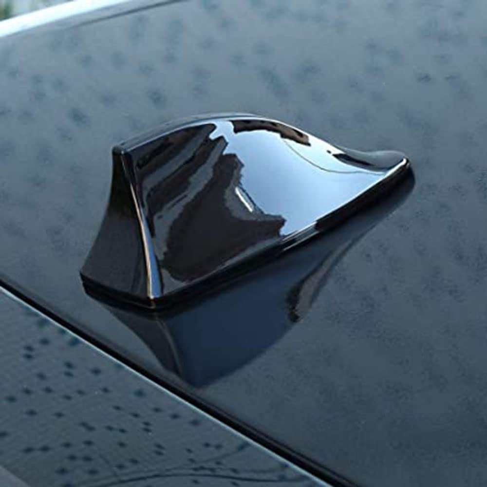 Auto Pinna di Squalo Antenna per Opel Grandland X Insignia Mokka X Signum, Tetto Impermeabile e Antipolvere Stile Pinna Antenna Cover Miglioramento del Segnale Tuning Accessori,Black