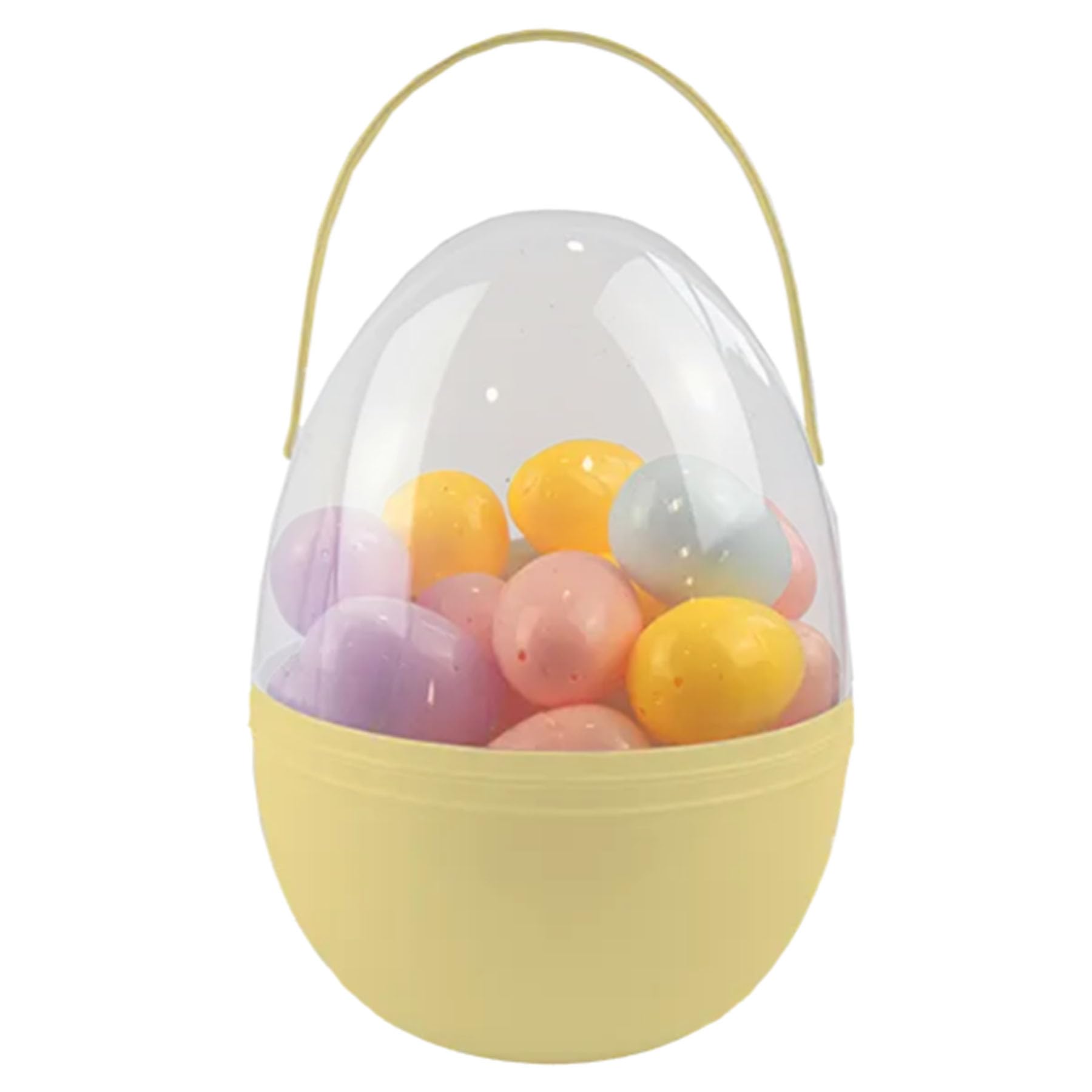 Widdle Gifts 30 Fillable Easter Eggs in Giant 26cm Egg Holder including 10cm Golden Egg (Yellow)