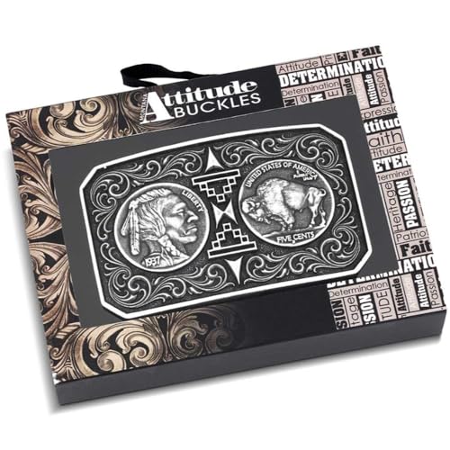 Image of Montana Silversmiths Southwest Series Attitude Western Belt Buckle
