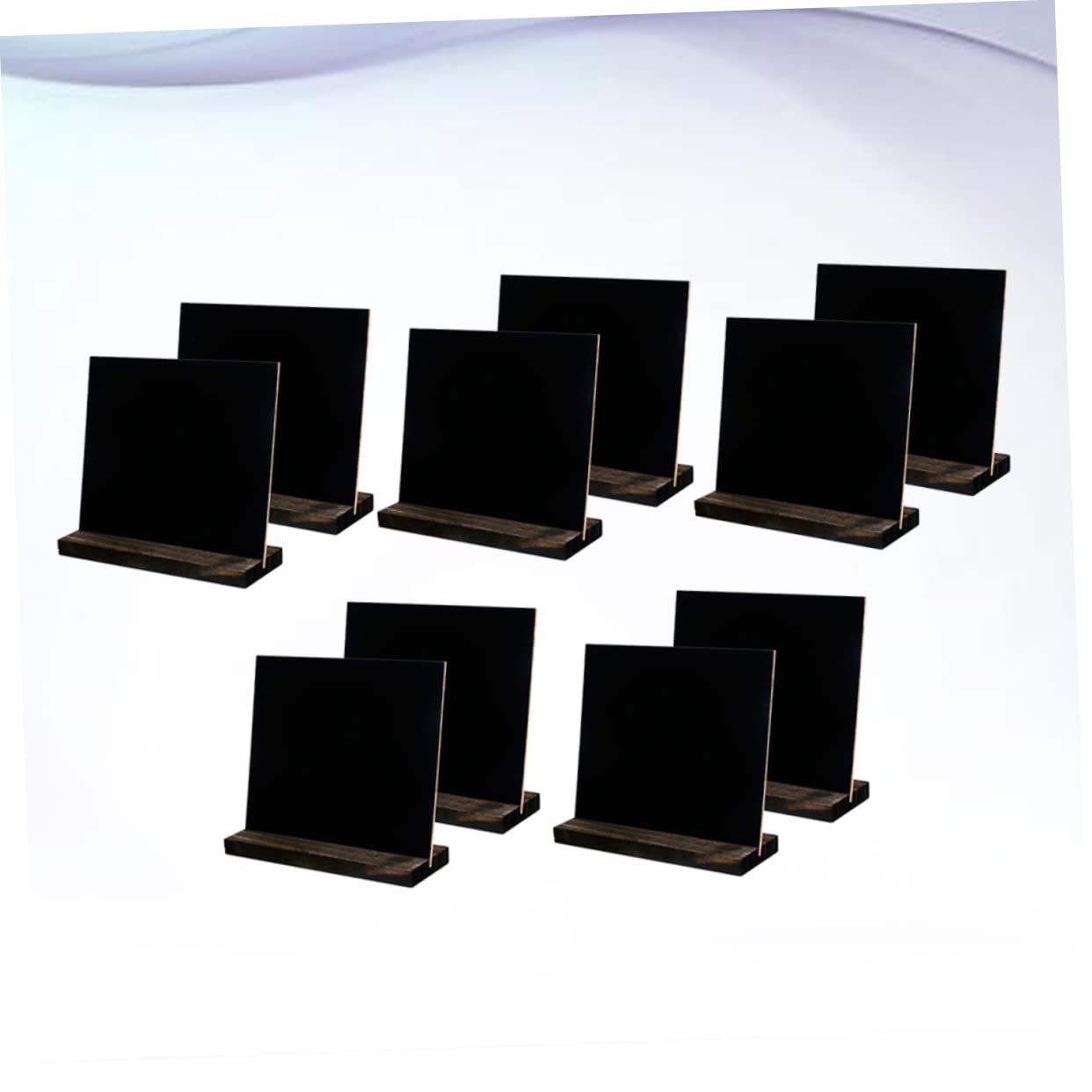 Kleiner Kreidetafelschilder 10 Stück aus Density Board Schwarz